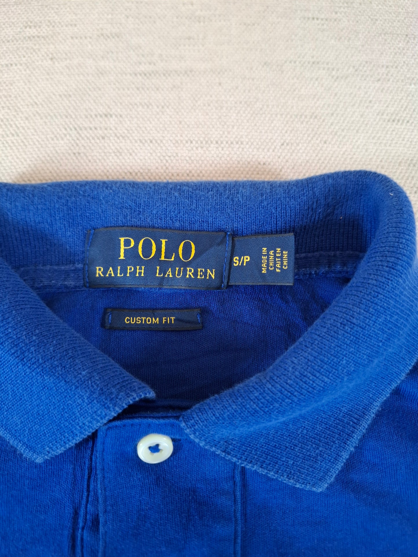 001264 Polo Ralph Lauren Polo shirt size S Blue + Green pony