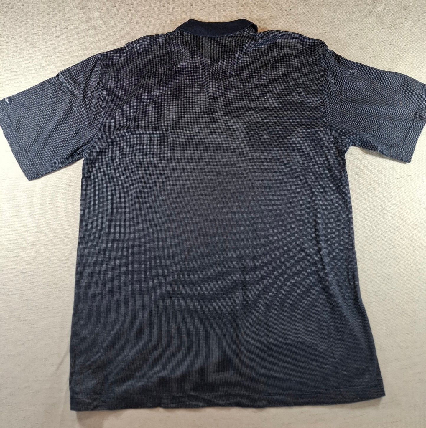001269 Tommy Hilfiger Polo shirt size L Navy/ White 'spots'