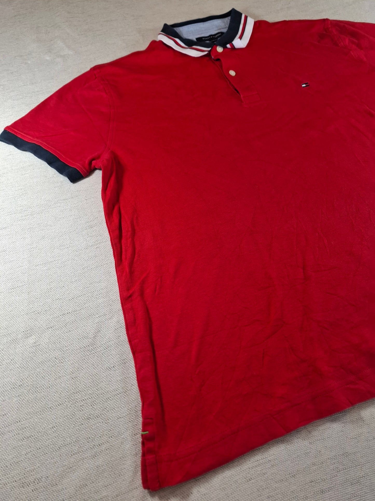 001271 Tommy Hilfiger Polo shirt size L Red