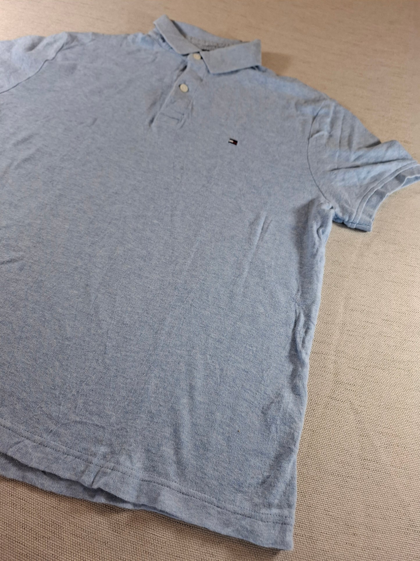 001273 Tommy Hilfiger Polo shirt size M Light Blue