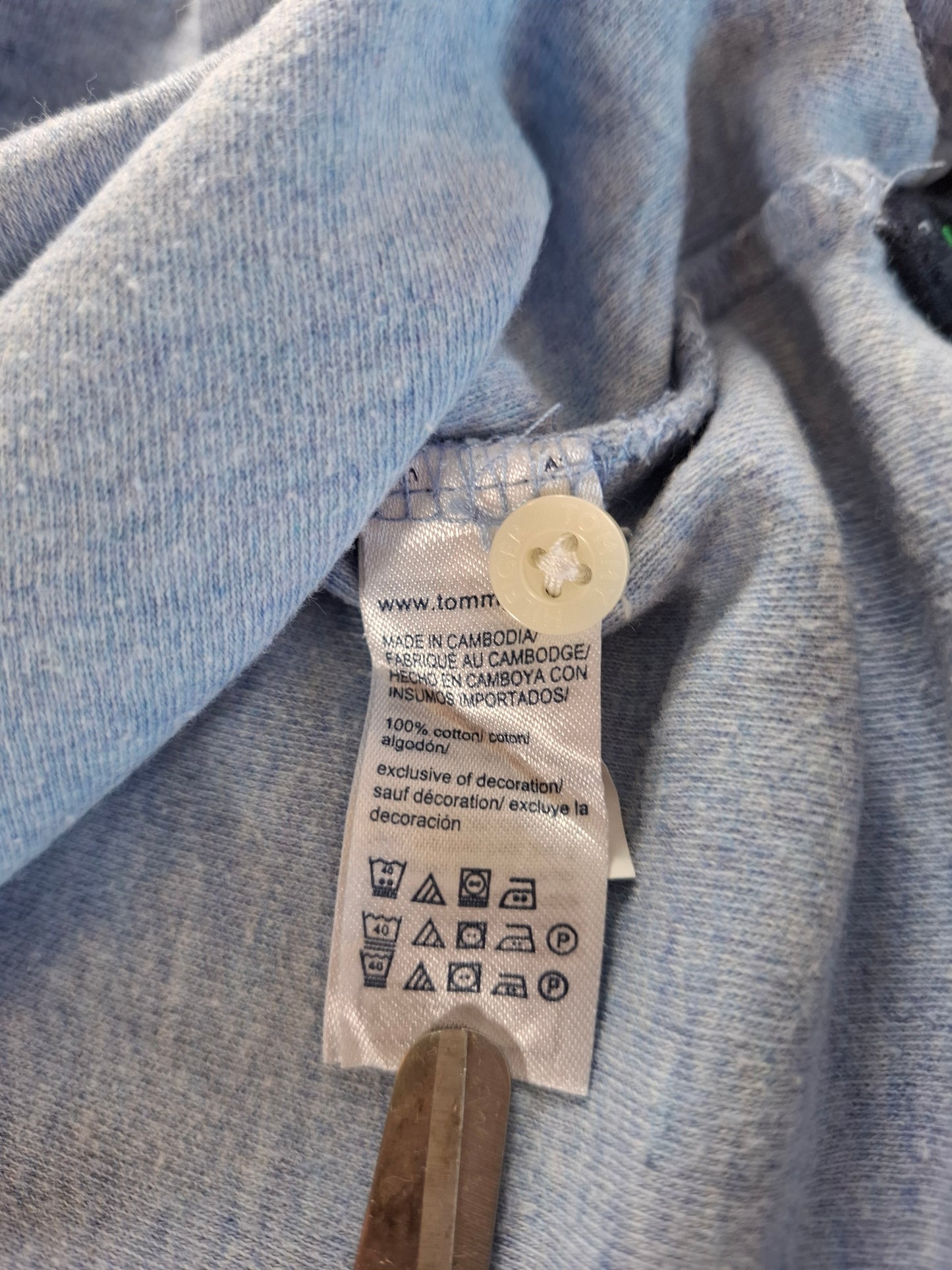 001273 Tommy Hilfiger Polo shirt size M Light Blue