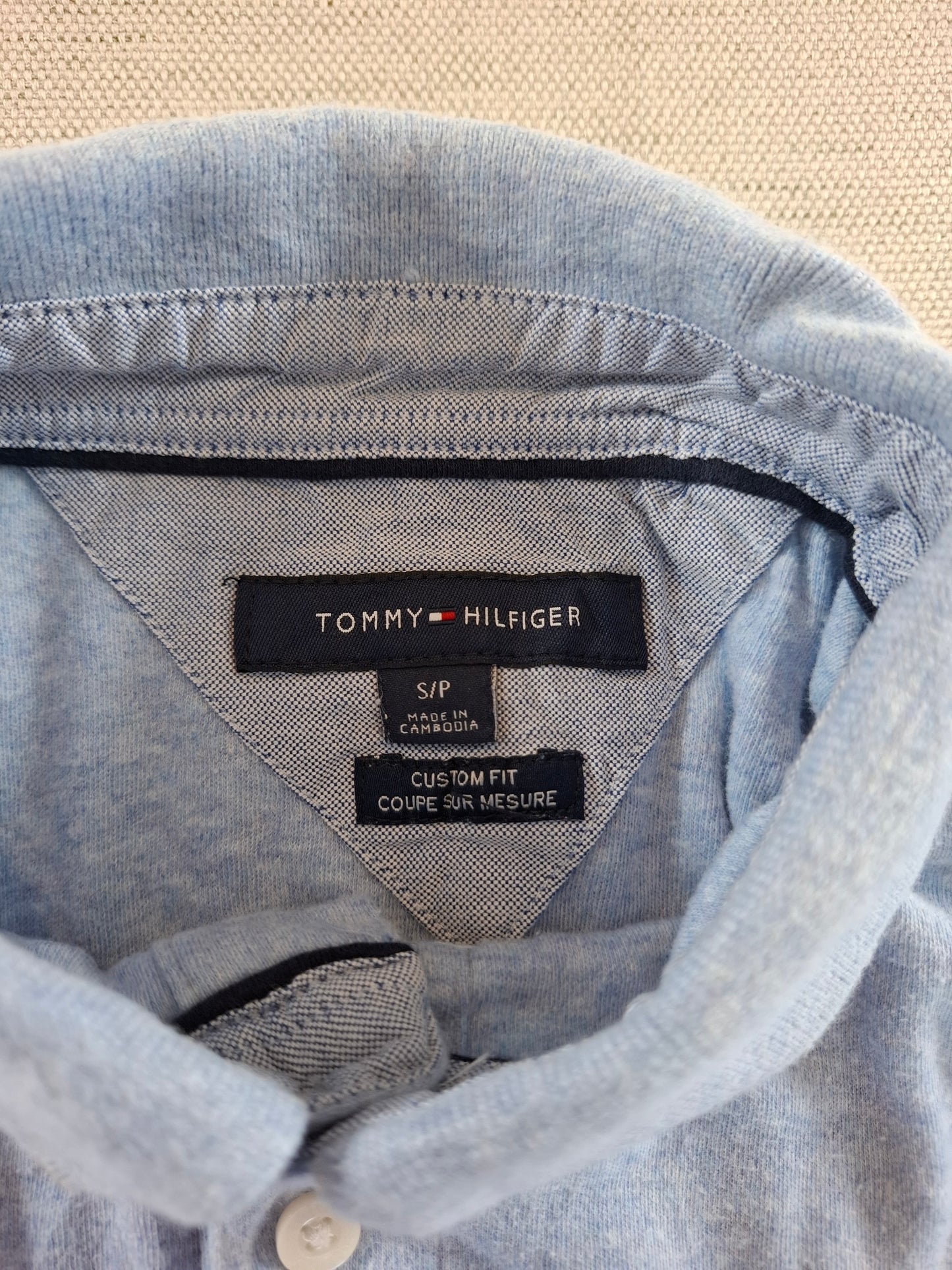 001273 Tommy Hilfiger Polo shirt size M Light Blue