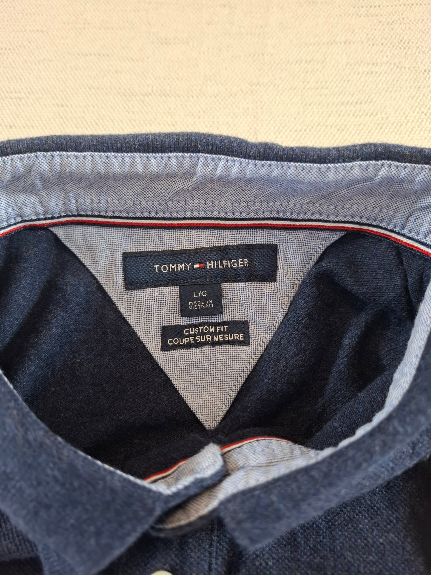 001275 Tommy Hilfiger Polo shirt size L Navy