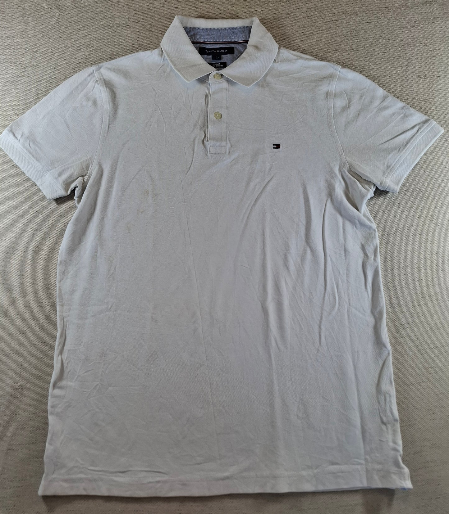 001276 Tommy Hilfiger Polo shirt size M White