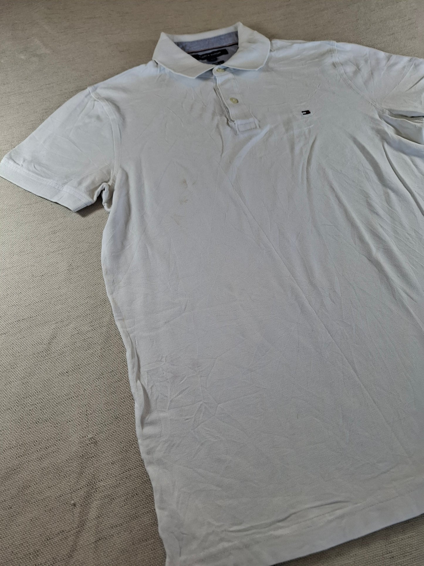 001276 Tommy Hilfiger Polo shirt size M White