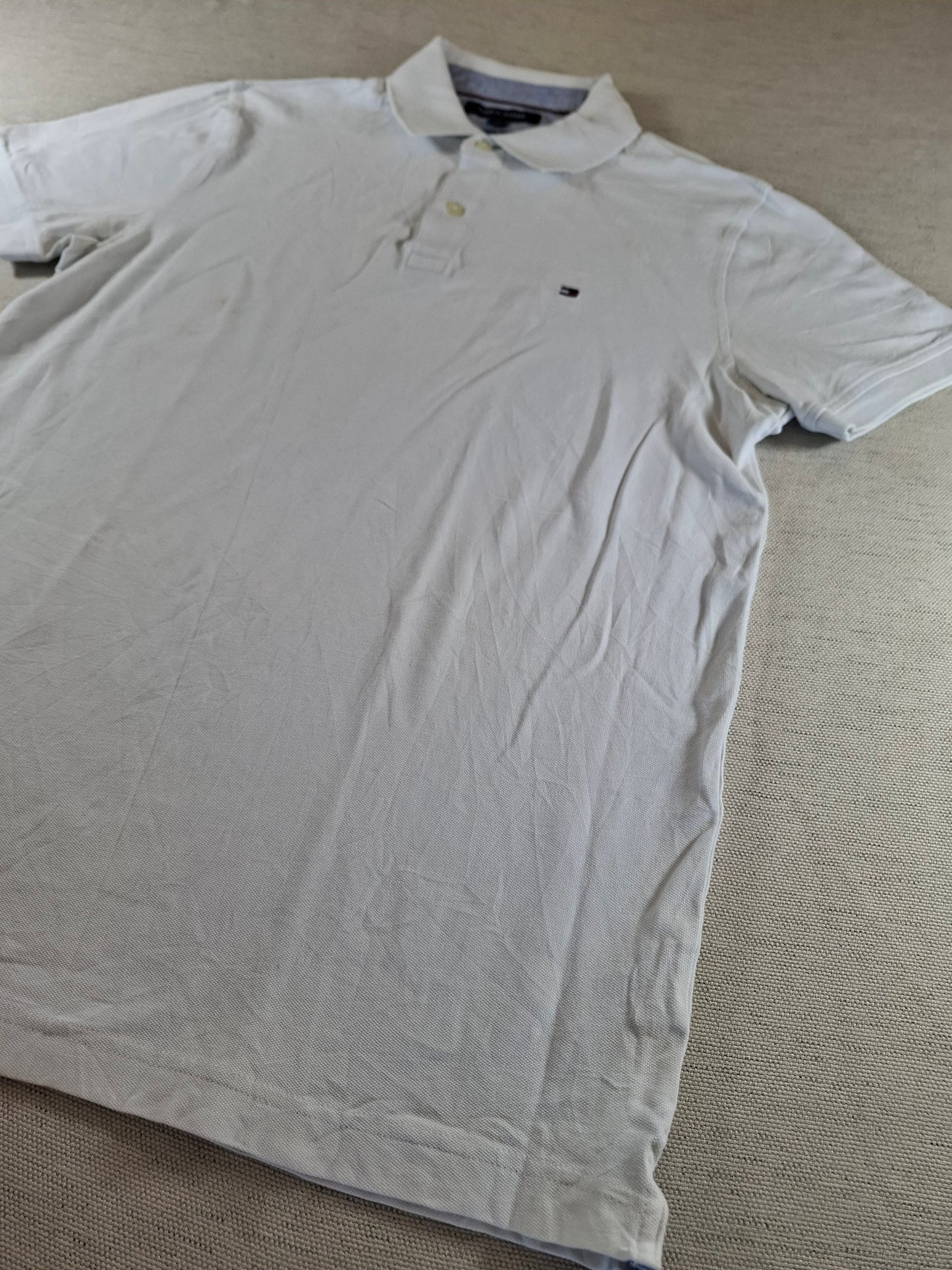 001276 Tommy Hilfiger Polo shirt size M White