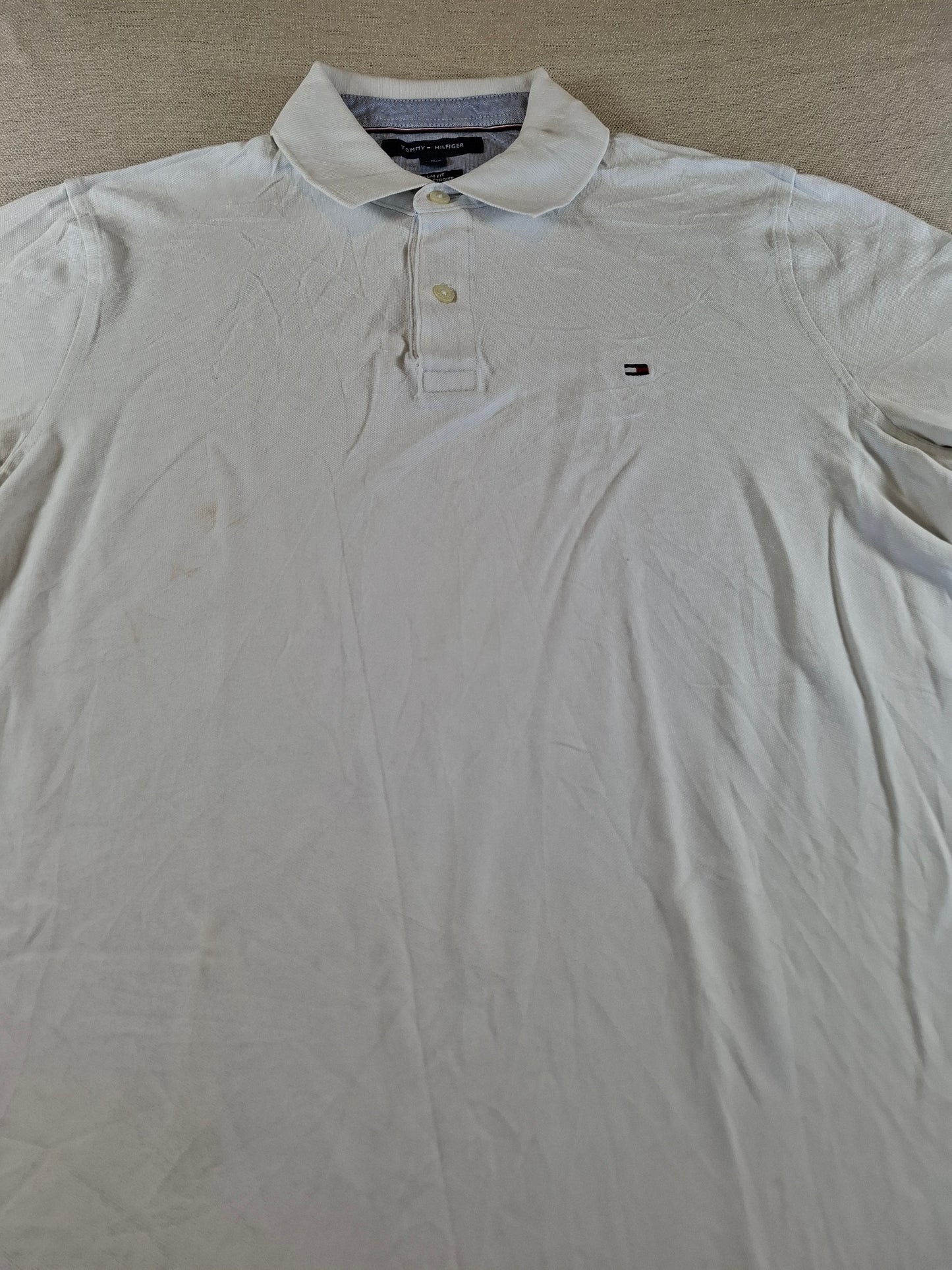 001276 Tommy Hilfiger Polo shirt size M White