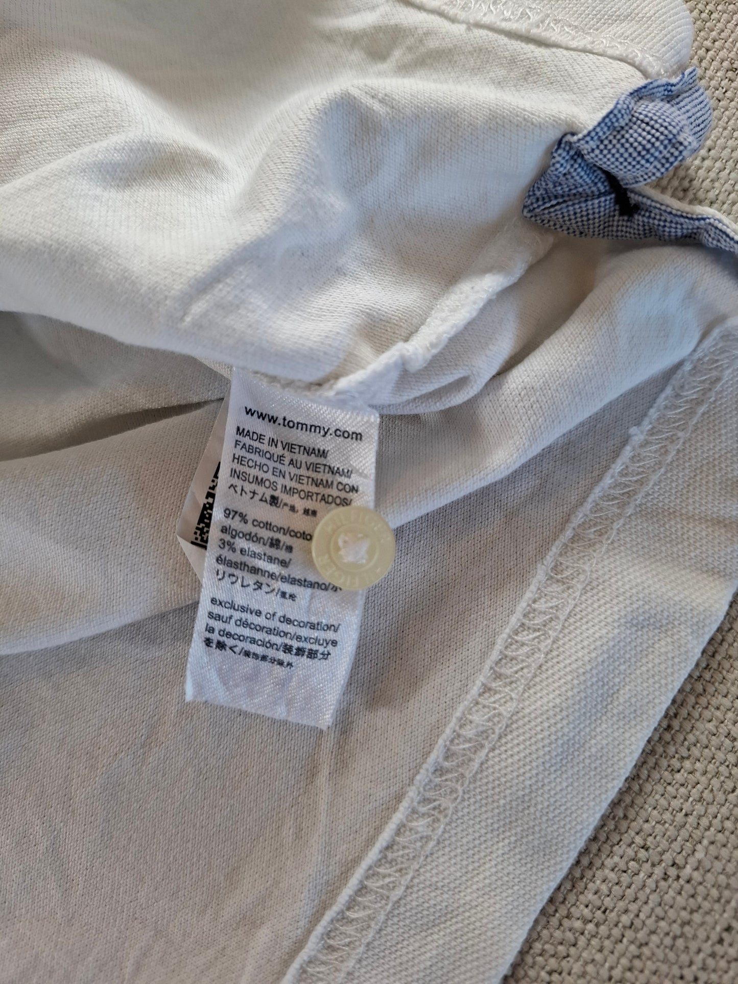 001276 Tommy Hilfiger Polo shirt size M White