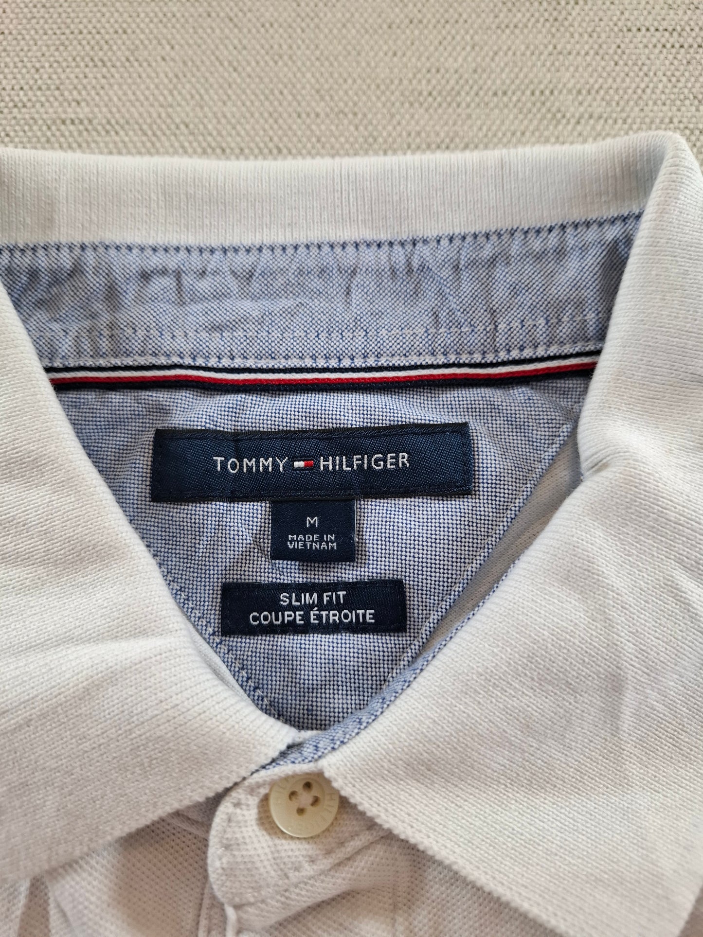001276 Tommy Hilfiger Polo shirt size M White