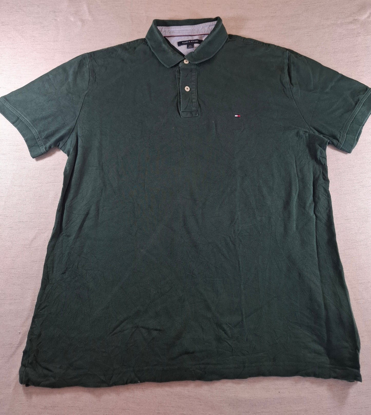 001277 Tommy Hilfiger Polo shirt size L Dark Green