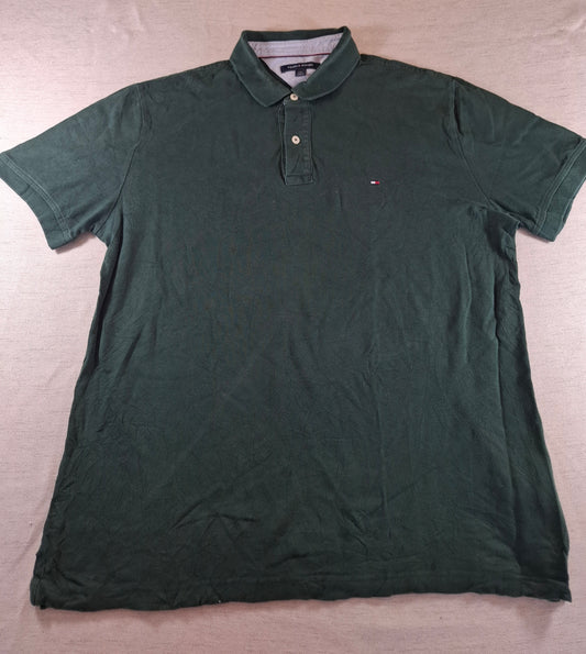 001277 Tommy Hilfiger Polo shirt size L Dark Green