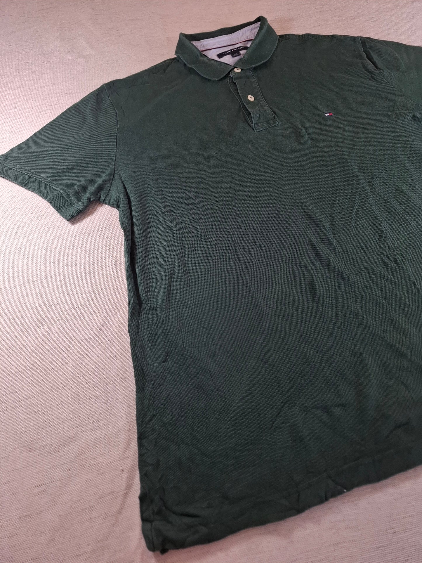 001277 Tommy Hilfiger Polo shirt size L Dark Green