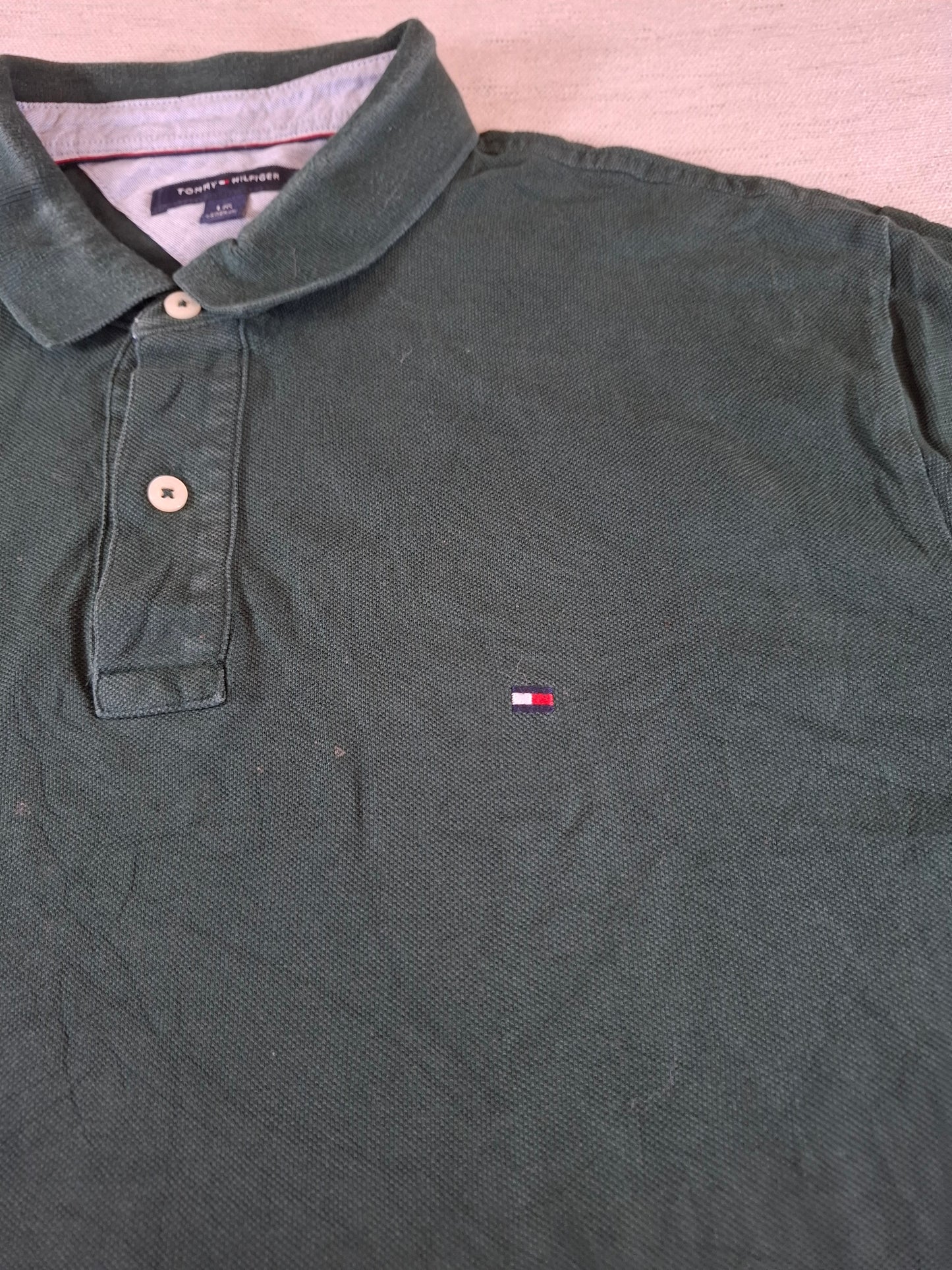 001277 Tommy Hilfiger Polo shirt size L Dark Green