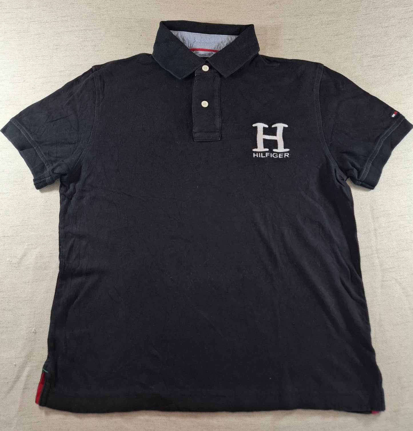 001278 Tommy Hilfiger Polo shirt size S Black