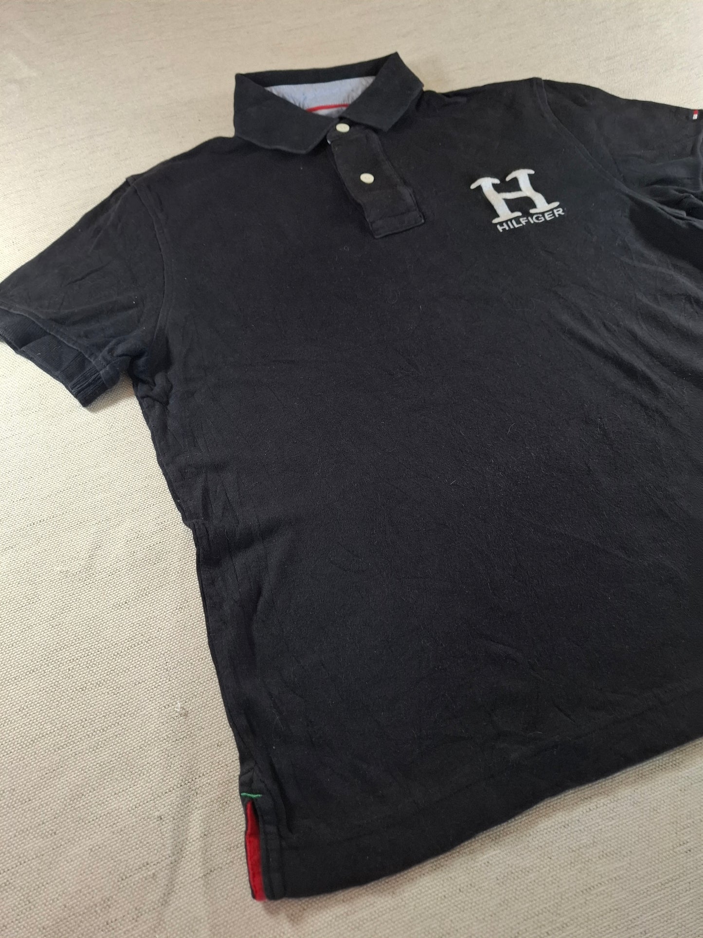 001278 Tommy Hilfiger Polo shirt size S Black