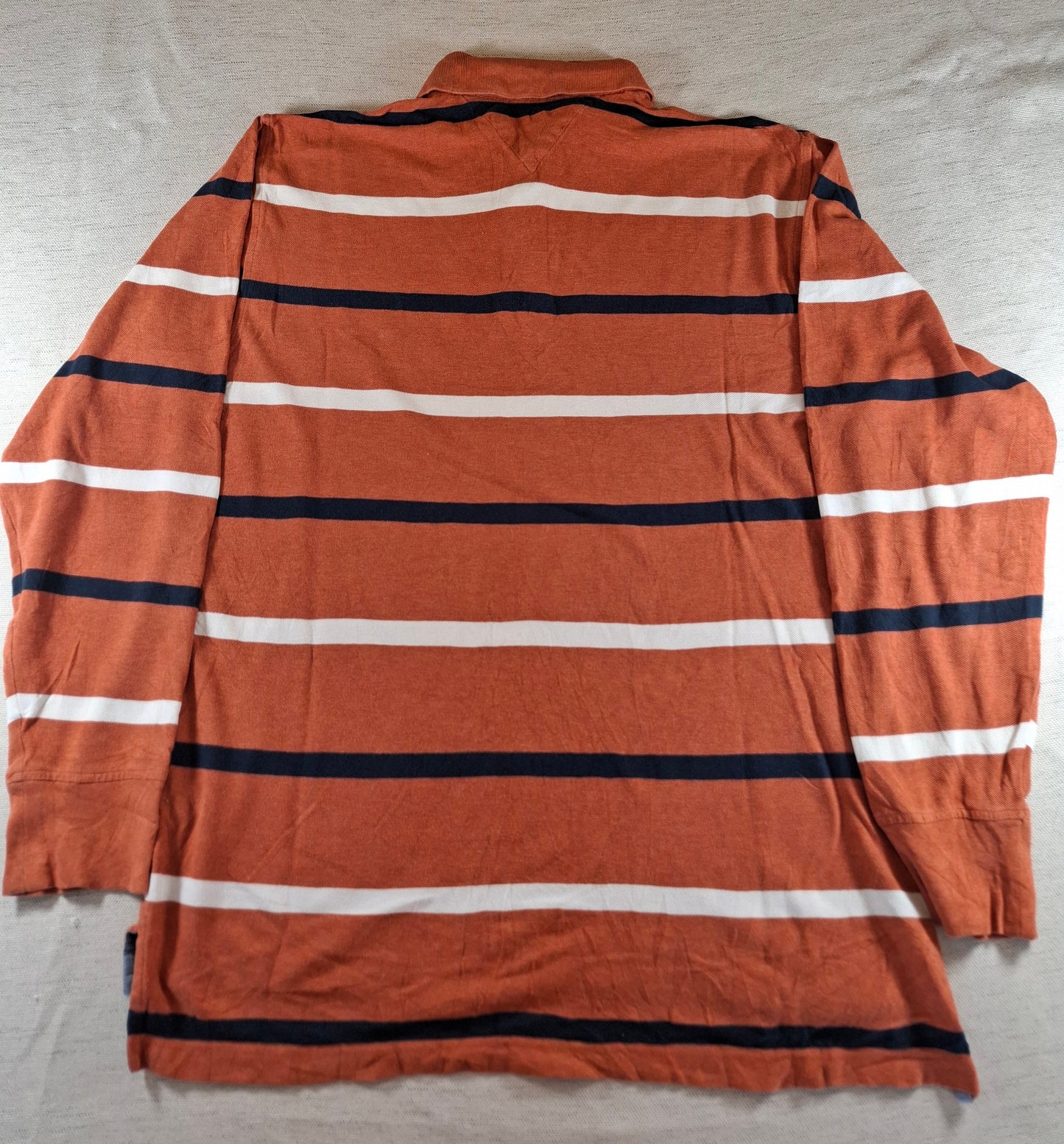 001279 Tommy Hilfiger Polo shirt size M Orange/ Multicolor