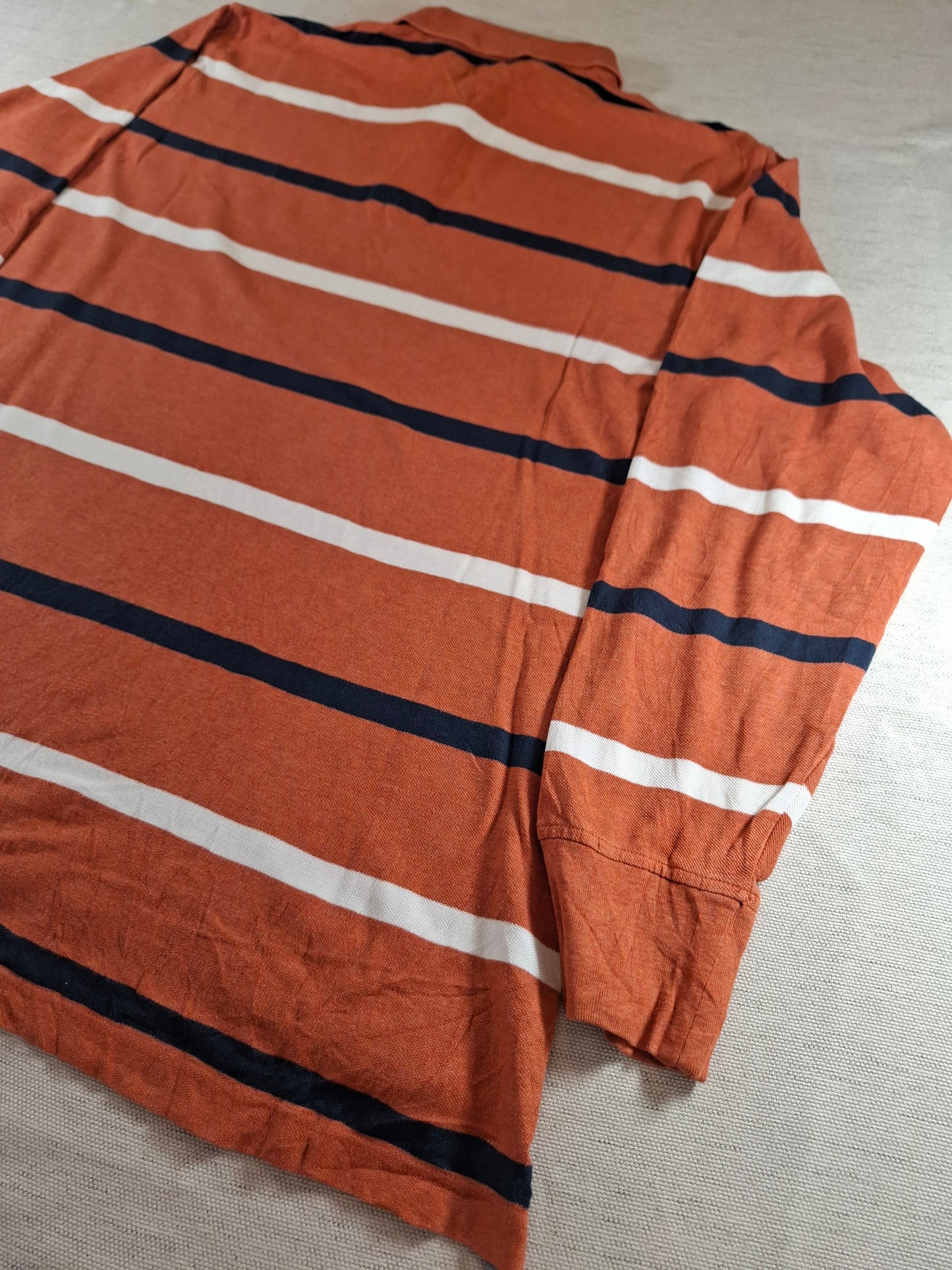 001279 Tommy Hilfiger Polo shirt size M Orange/ Multicolor