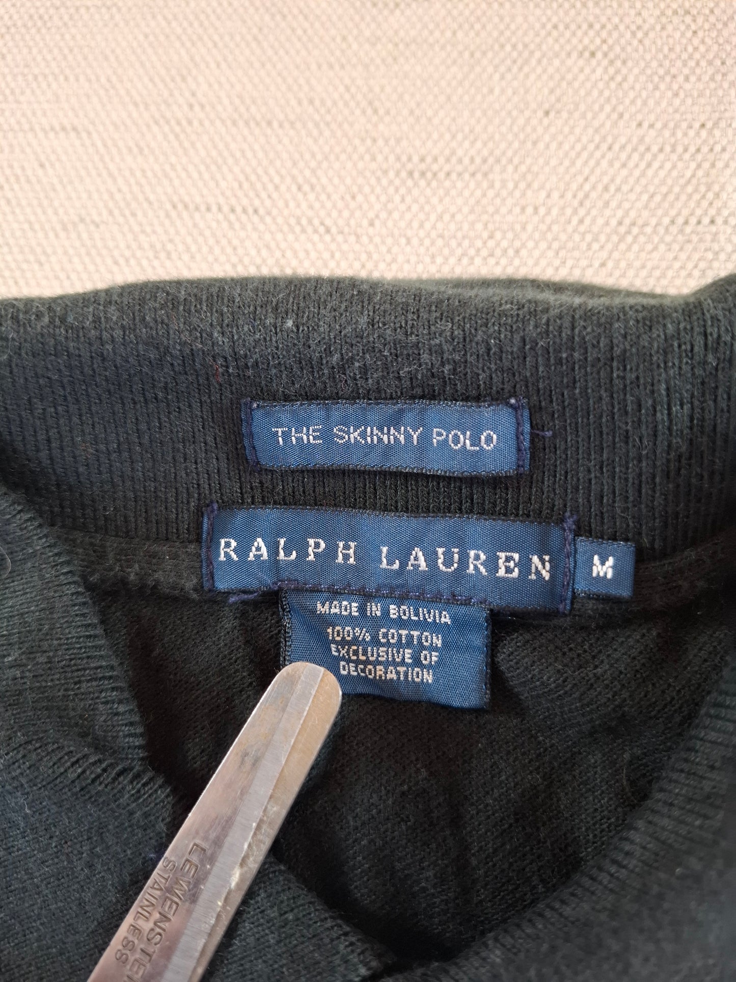 001281 Polo Ralph Lauren Polo shirt size M Black