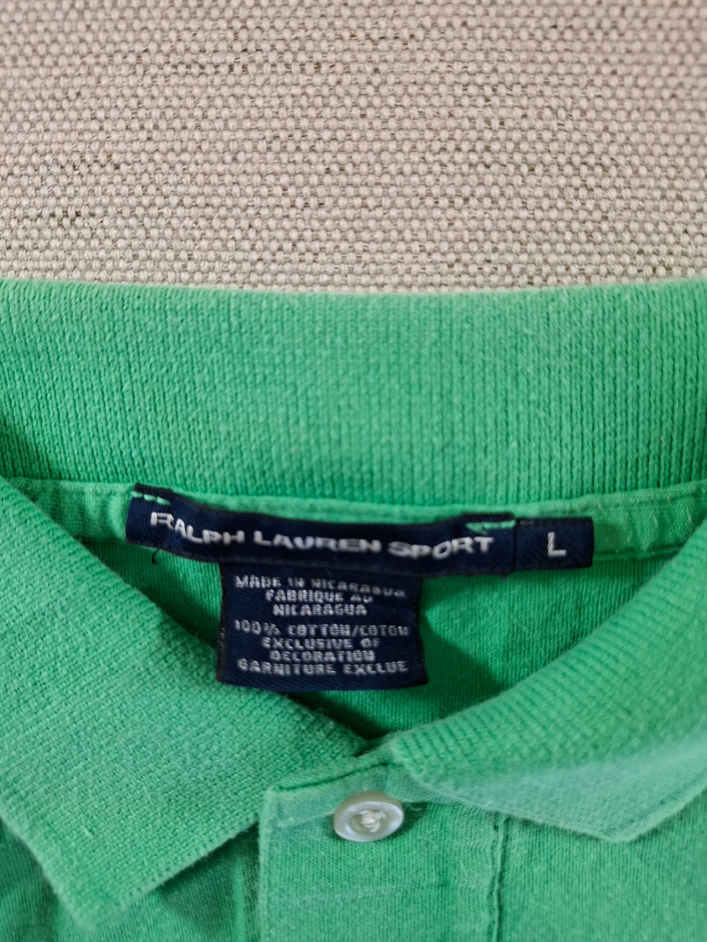 001283 Polo Ralph Lauren Polo shirt size L Green