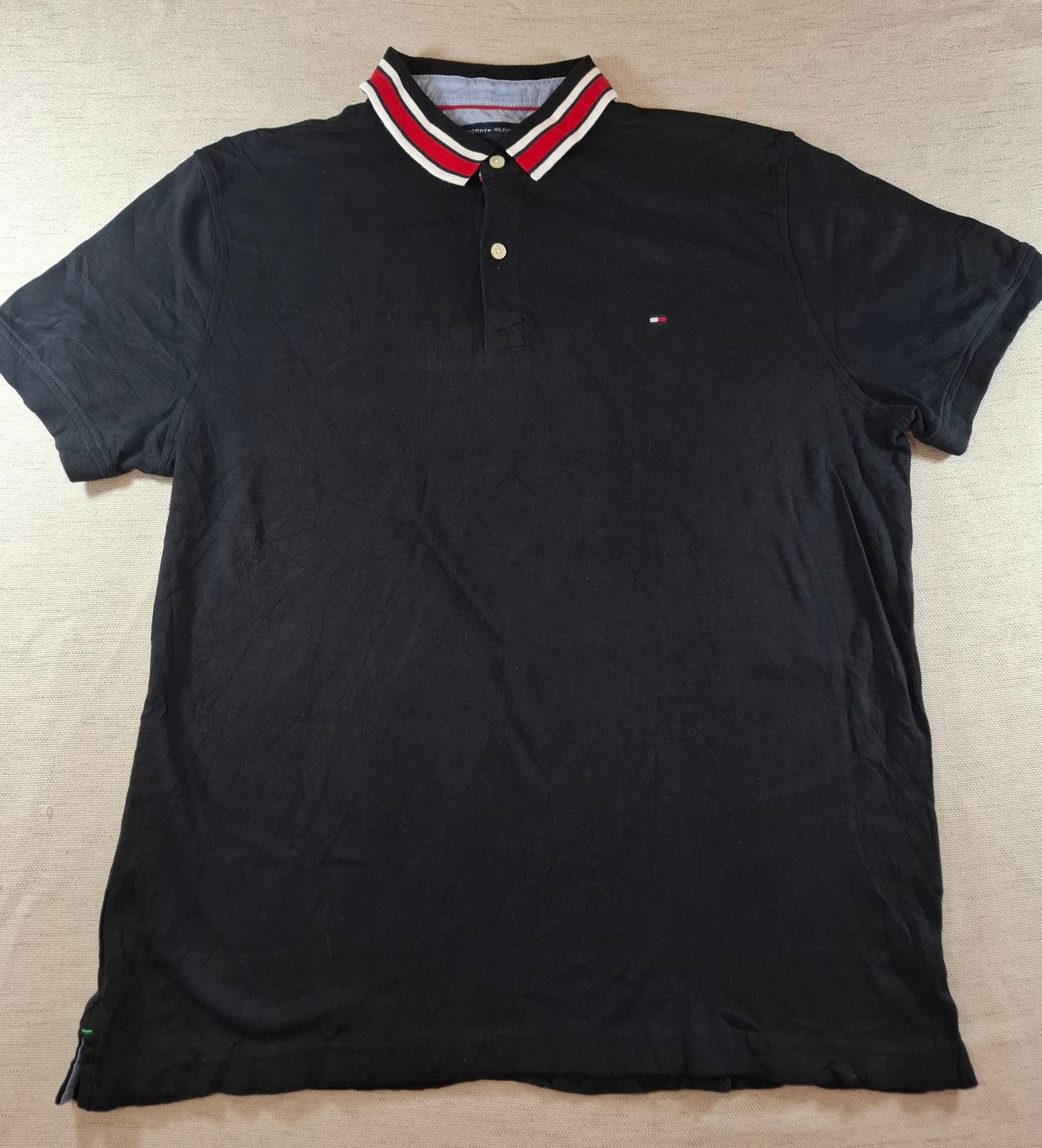 001288 Tommy Hilfiger Polo shirt size L Black