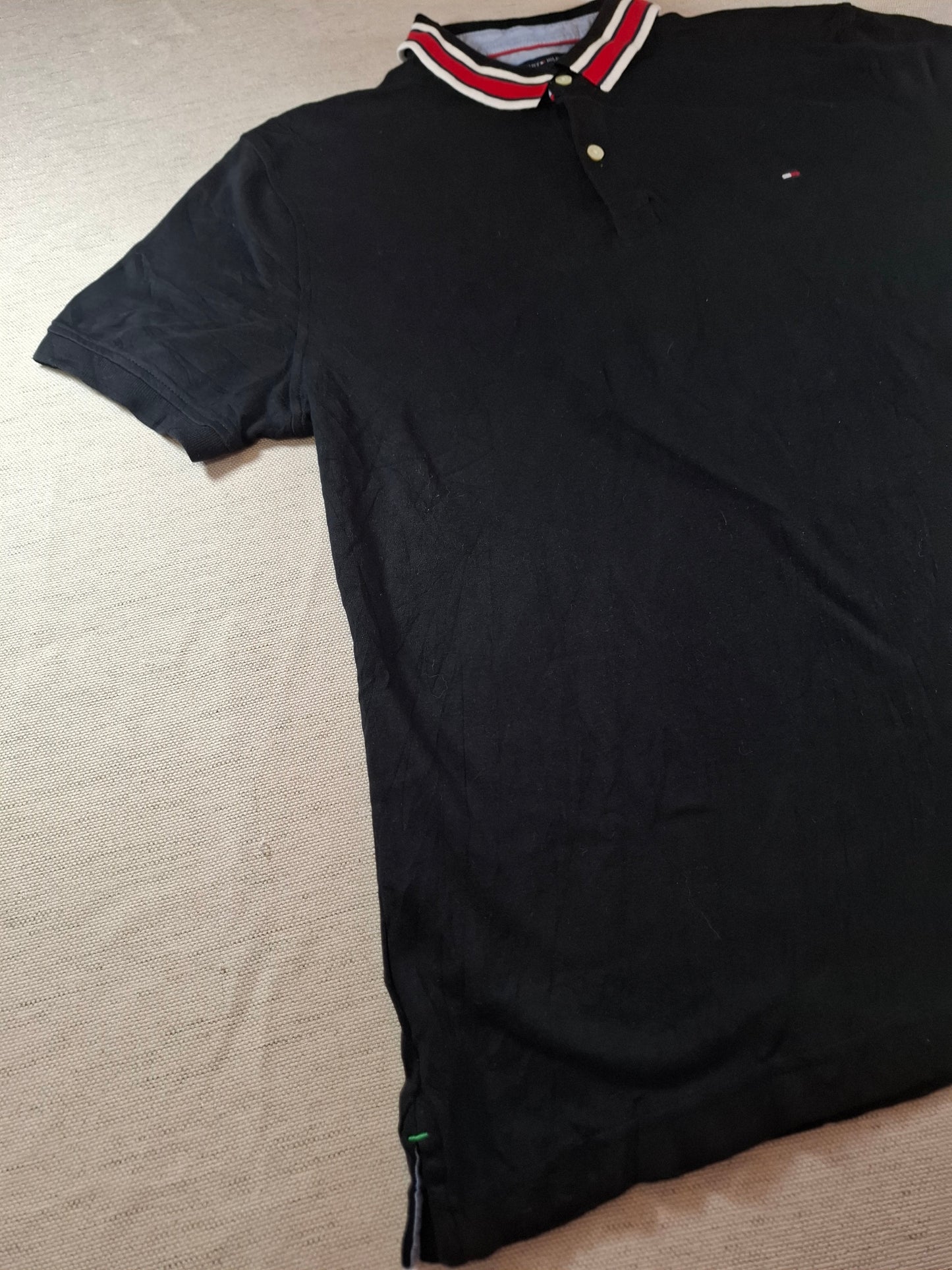 001288 Tommy Hilfiger Polo shirt size L Black