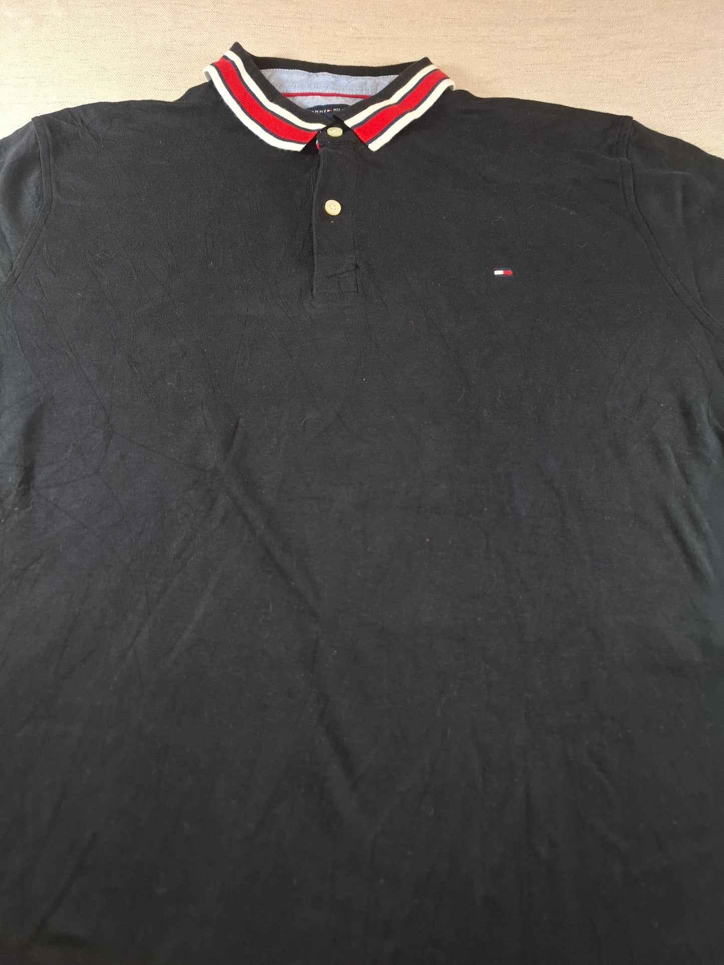 001288 Tommy Hilfiger Polo shirt size L Black