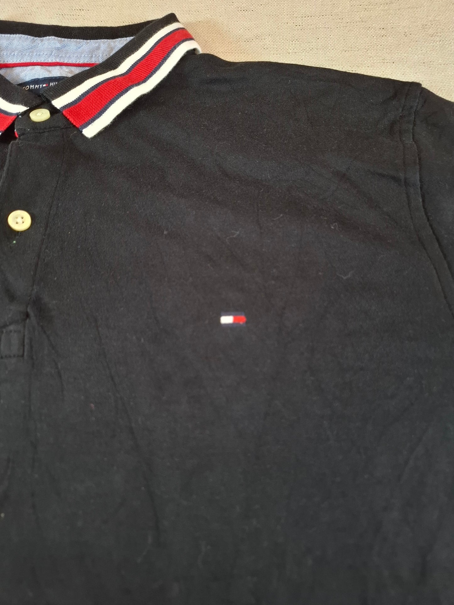 001288 Tommy Hilfiger Polo shirt size L Black