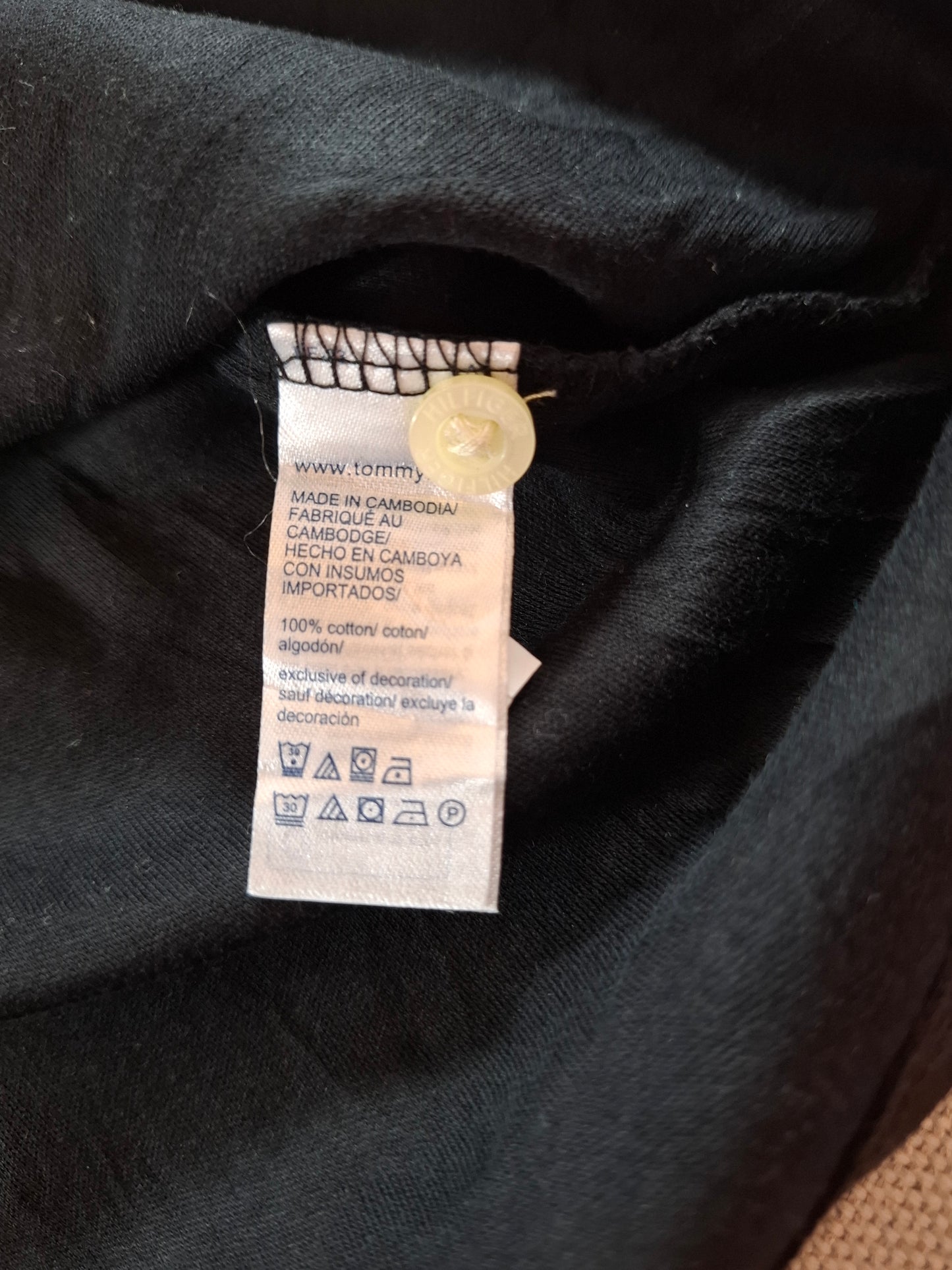 001288 Tommy Hilfiger Polo shirt size L Black