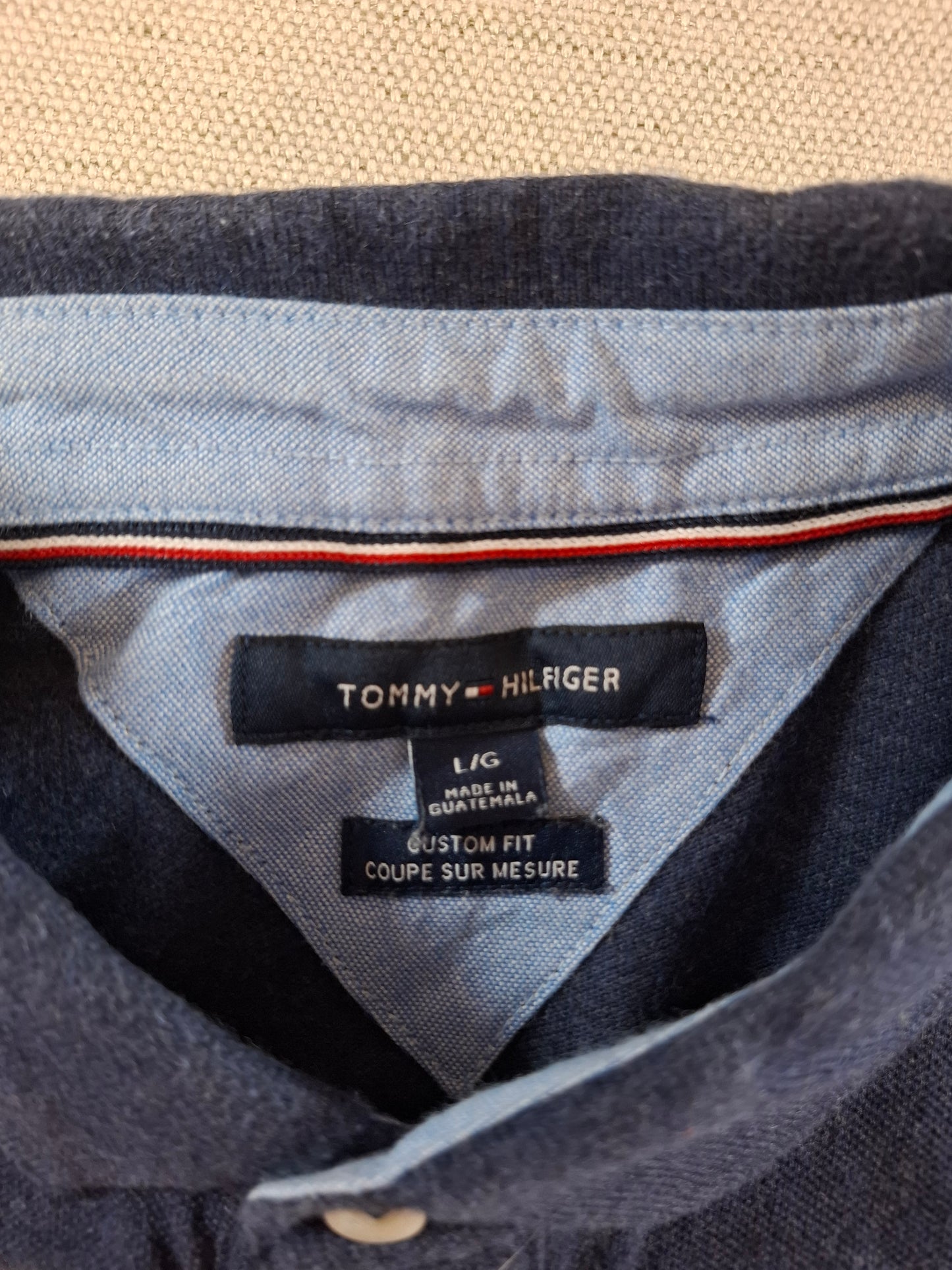 001289 Tommy Hilfiger Polo shirt size L Navy