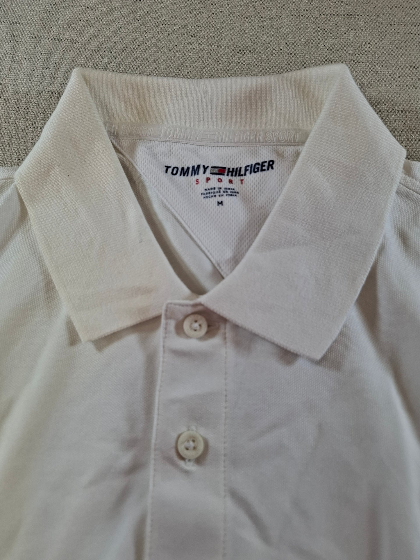 001290 Tommy Hilfiger Polo shirt size M Red/ White/ Blue