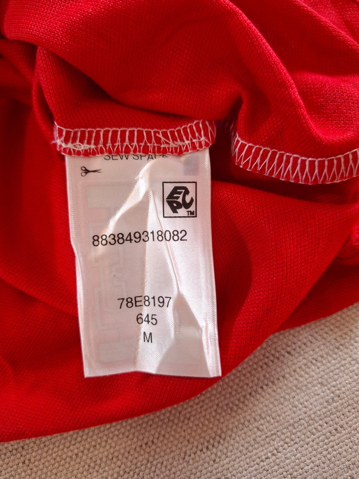 001290 Tommy Hilfiger Polo shirt size M Red/ White/ Blue