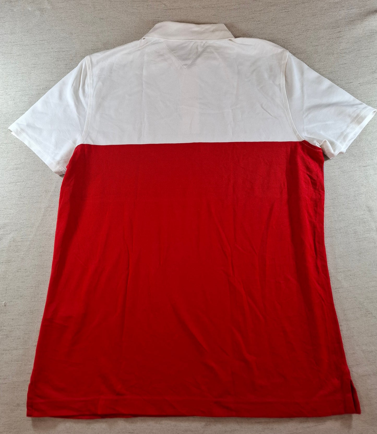 001290 Tommy Hilfiger Polo shirt size M Red/ White/ Blue