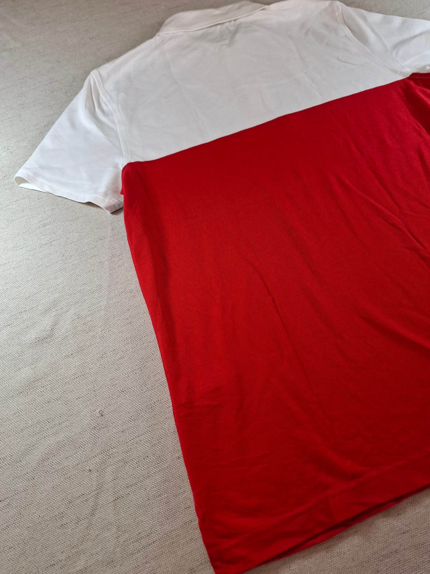 001290 Tommy Hilfiger Polo shirt size M Red/ White/ Blue