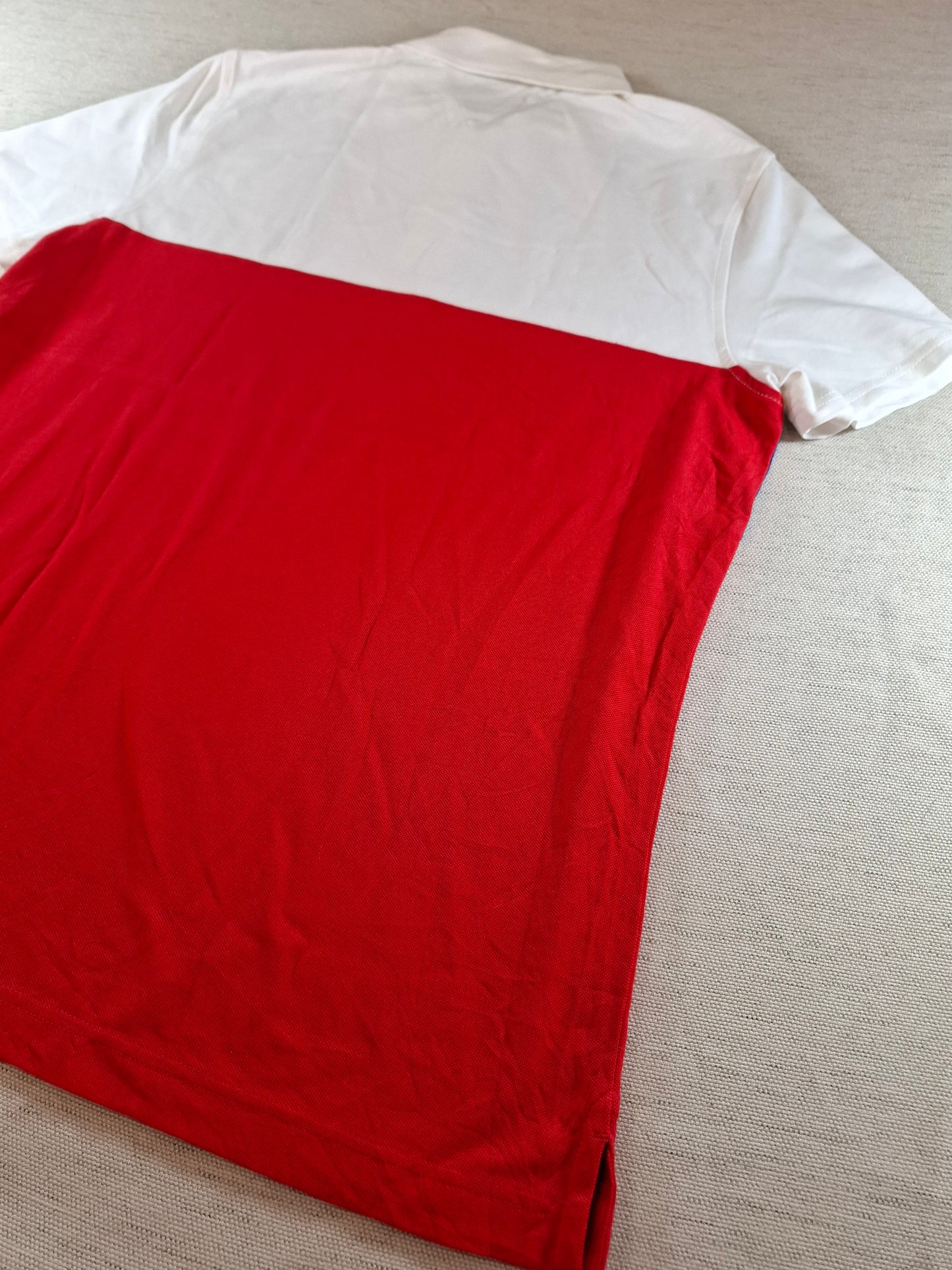 001290 Tommy Hilfiger Polo shirt size M Red/ White/ Blue