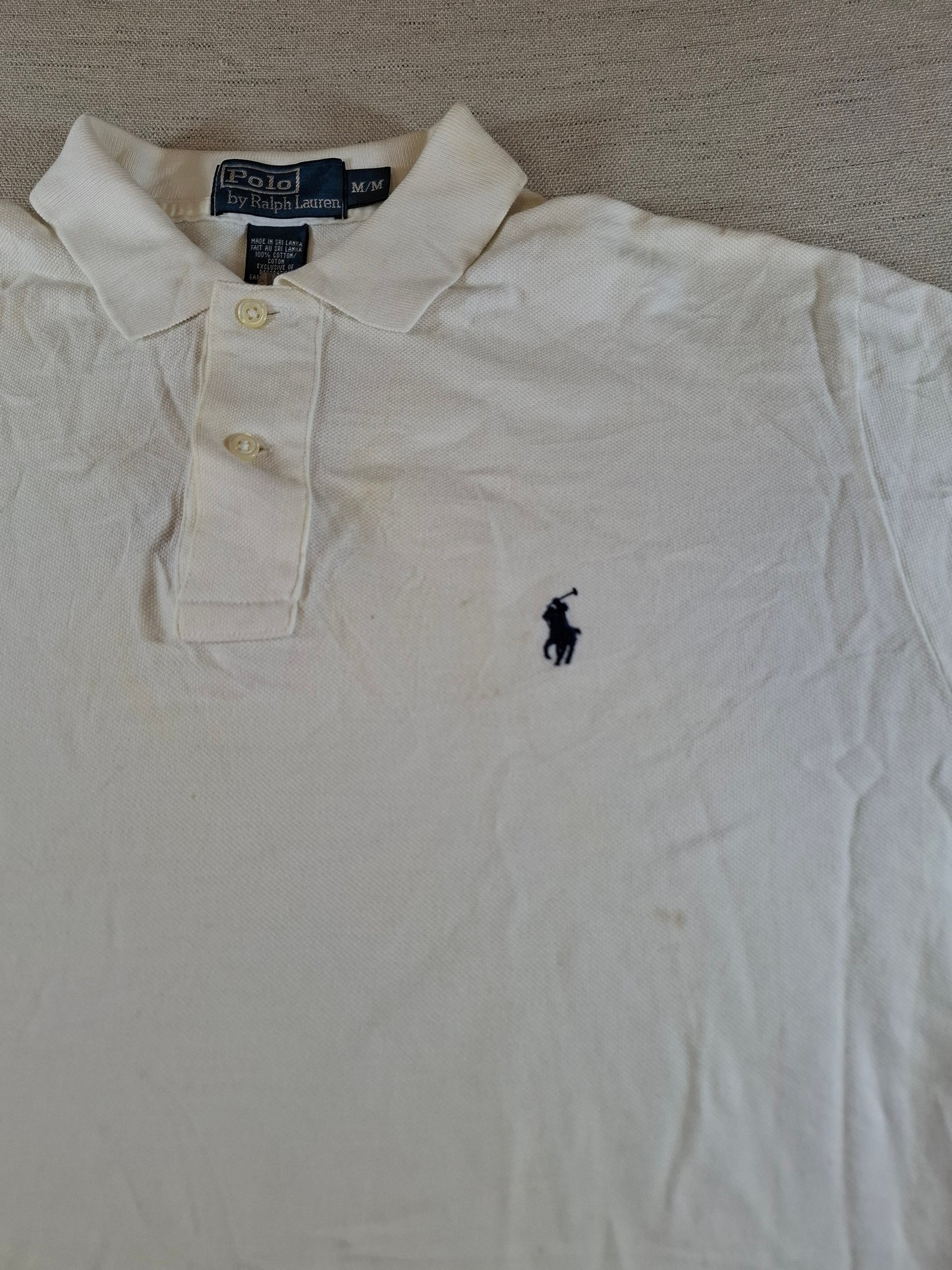 001292 Polo Ralph Lauren Polo shirt size M White