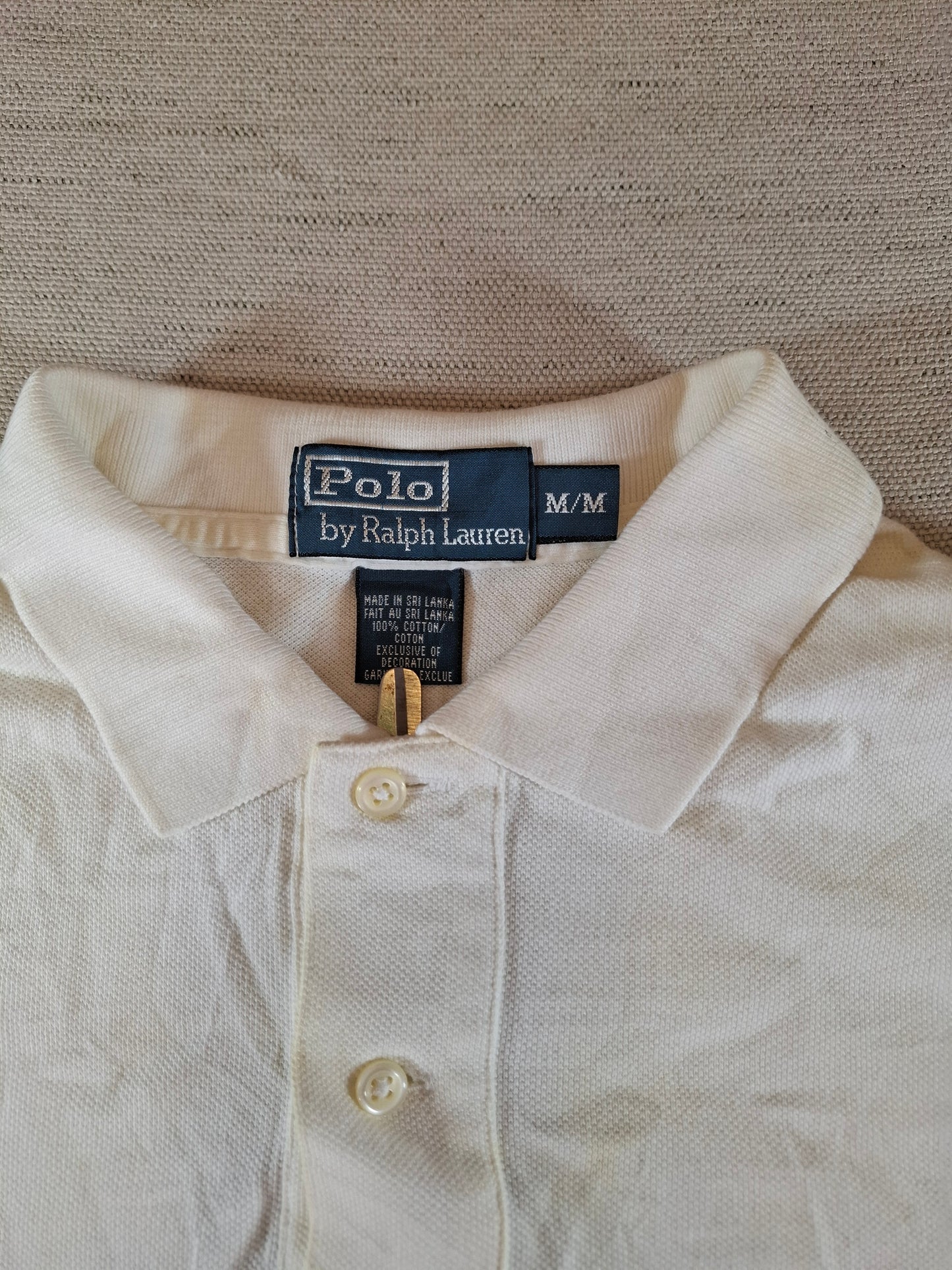 001292 Polo Ralph Lauren Polo shirt size M White