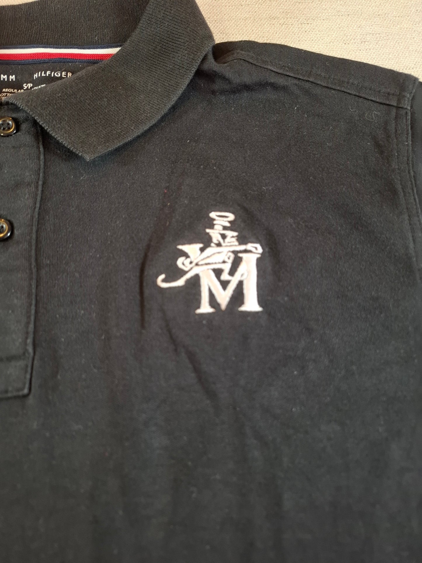 001294 Tommy Hilfiger Polo shirt size S Black