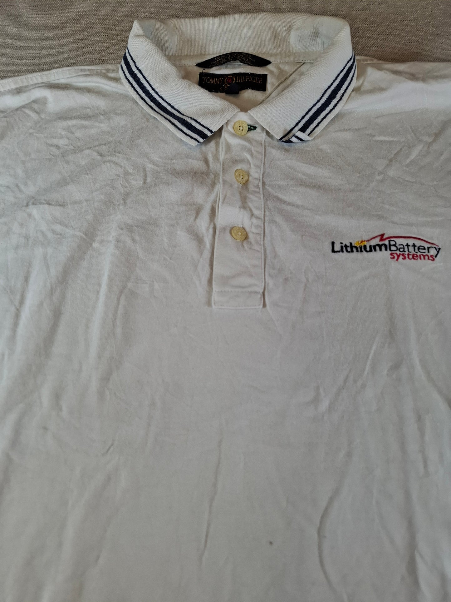 001295 Tommy Hilfiger Polo shirt size XL White