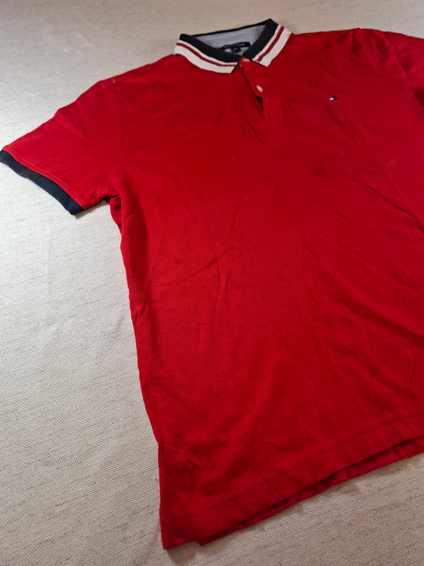 001297 Tommy Hilfiger Polo shirt size L Red