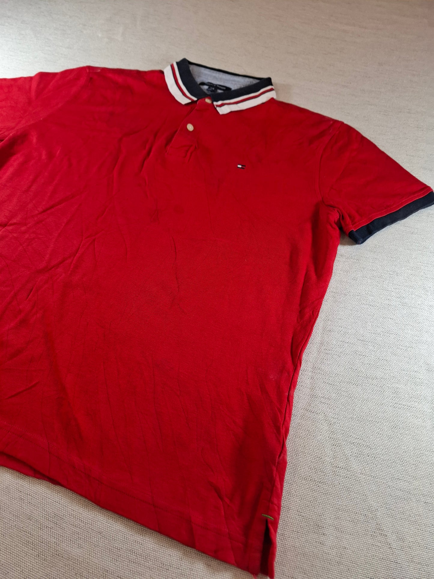 001297 Tommy Hilfiger Polo shirt size L Red