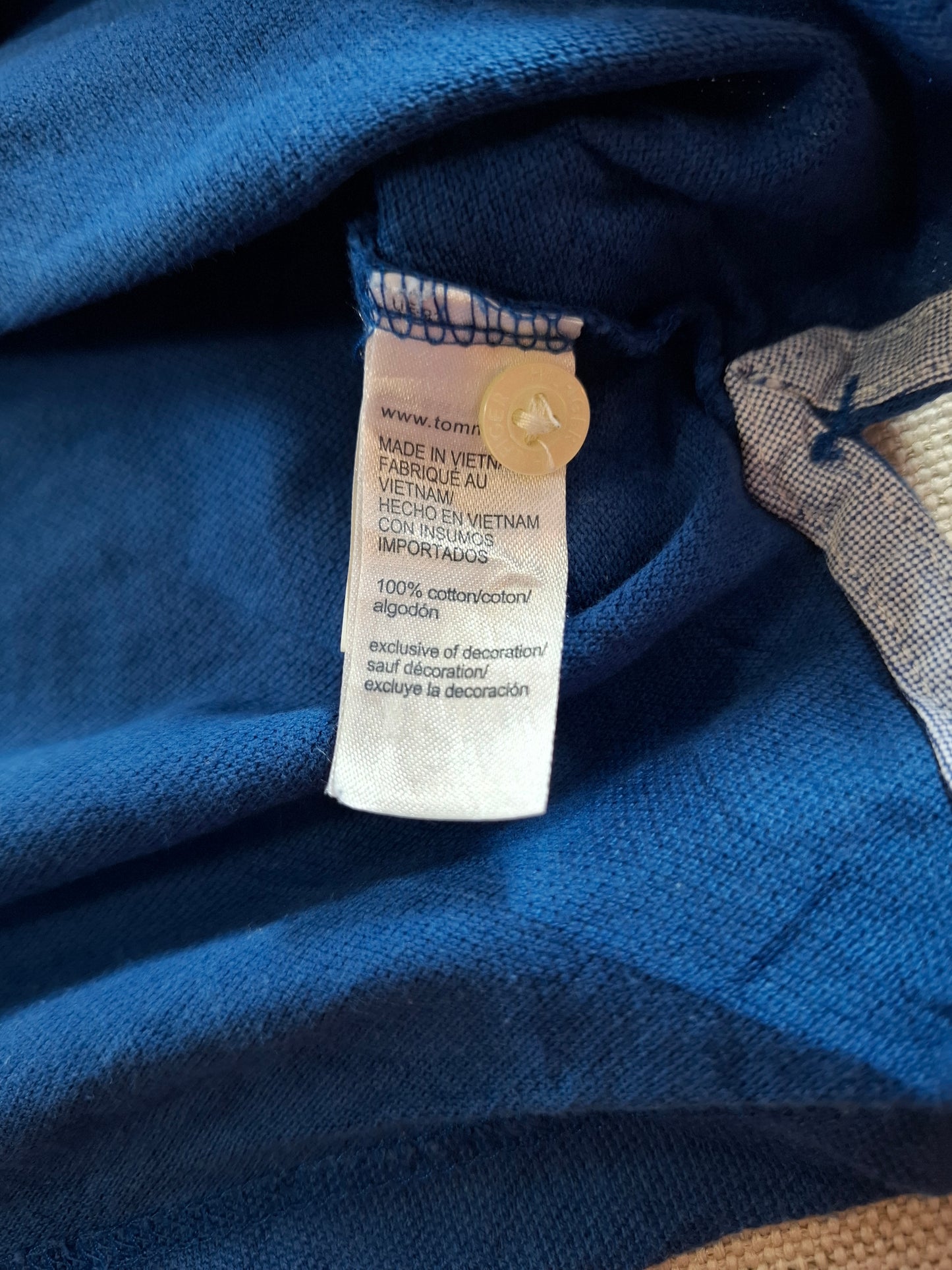 001301 Tommy Hilfiger Polo shirt size XL Blue