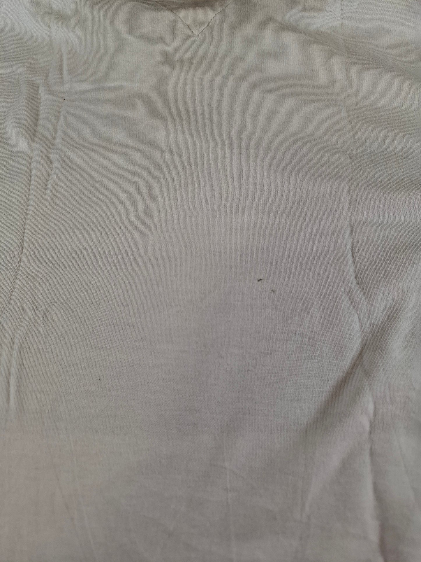 001302 Tommy Hilfiger Polo shirt size M White/ Grey stripes