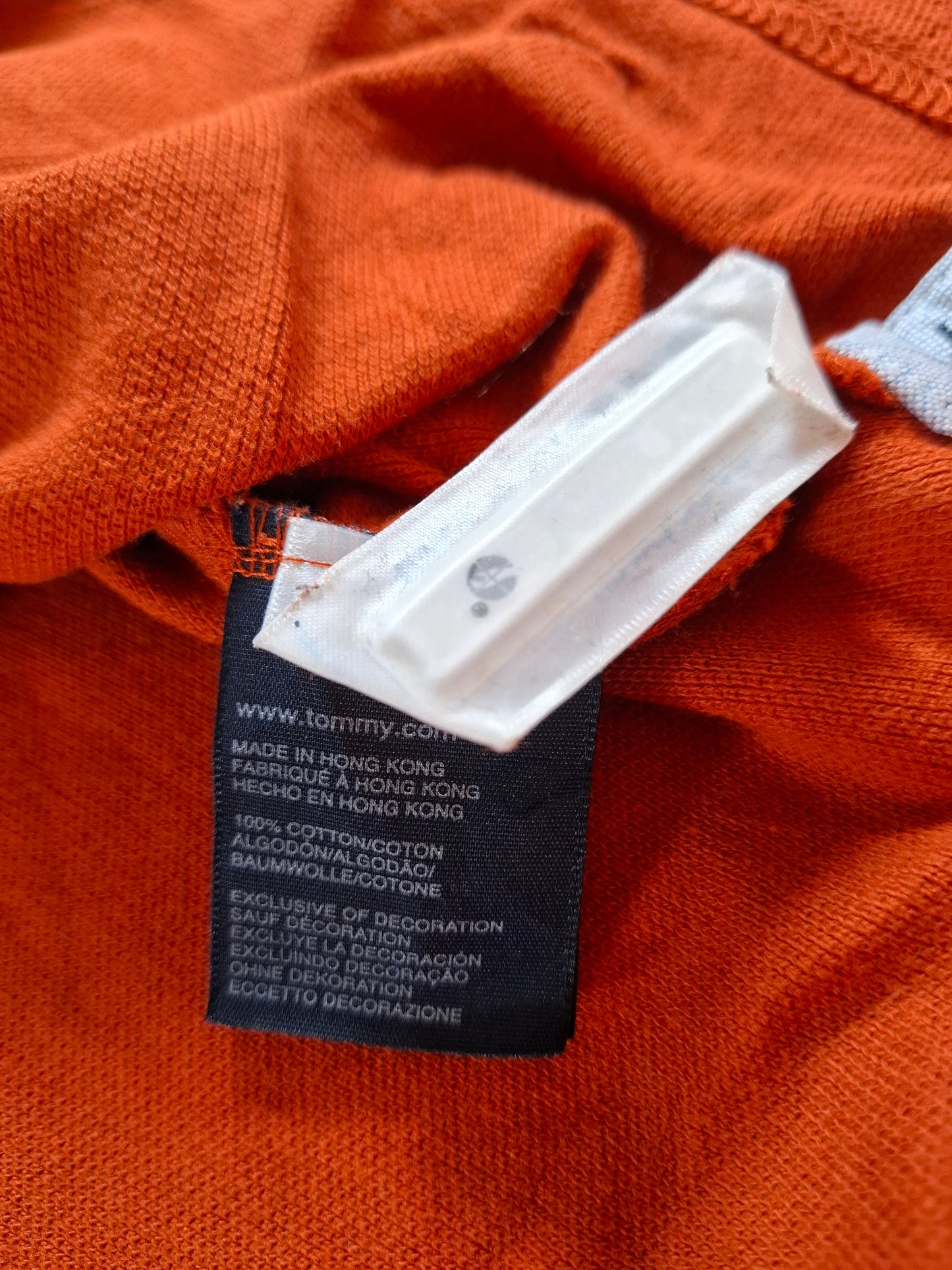 001303 Tommy Hilfiger Polo shirt size XL Orange