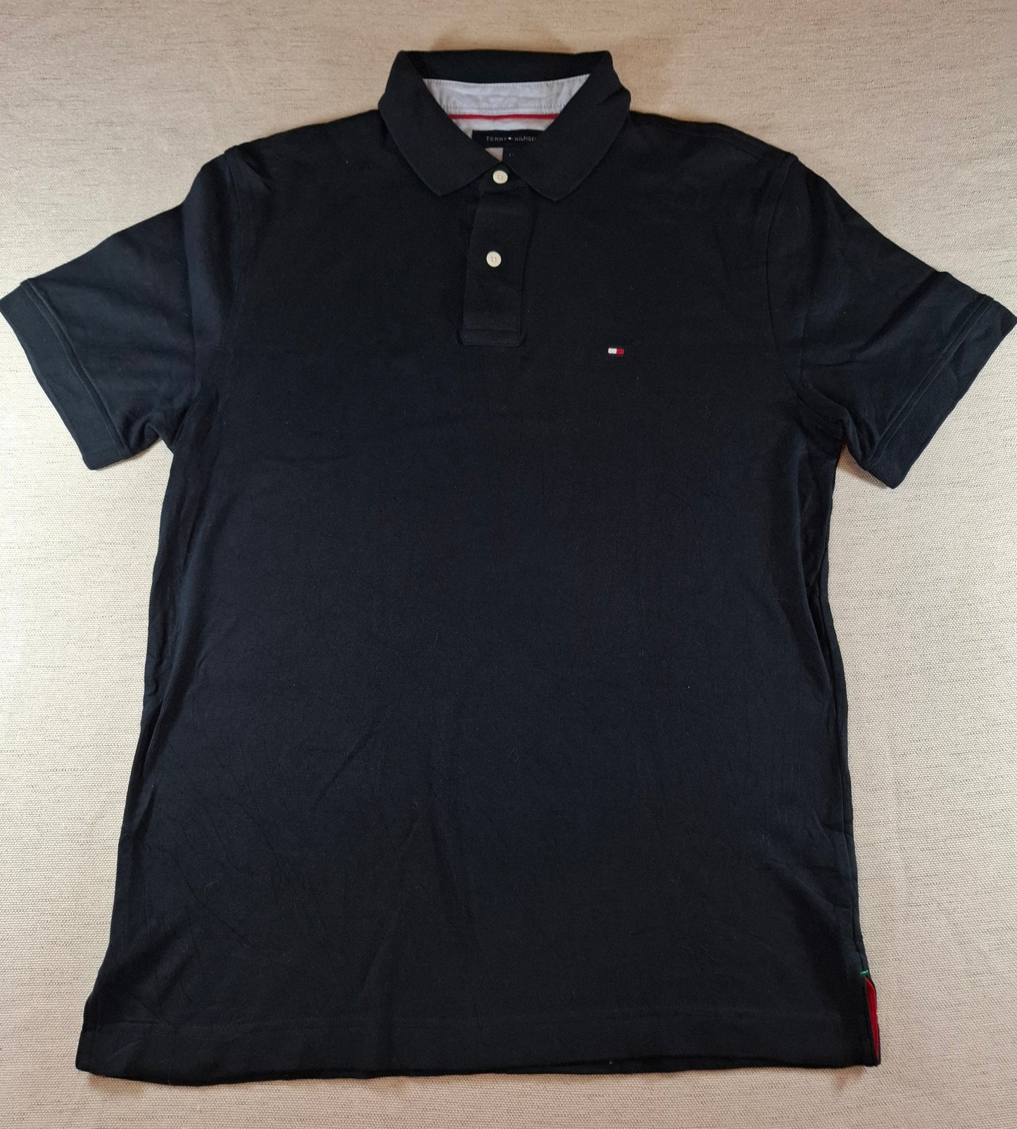 001304 Tommy Hilfiger Polo shirt size L Black