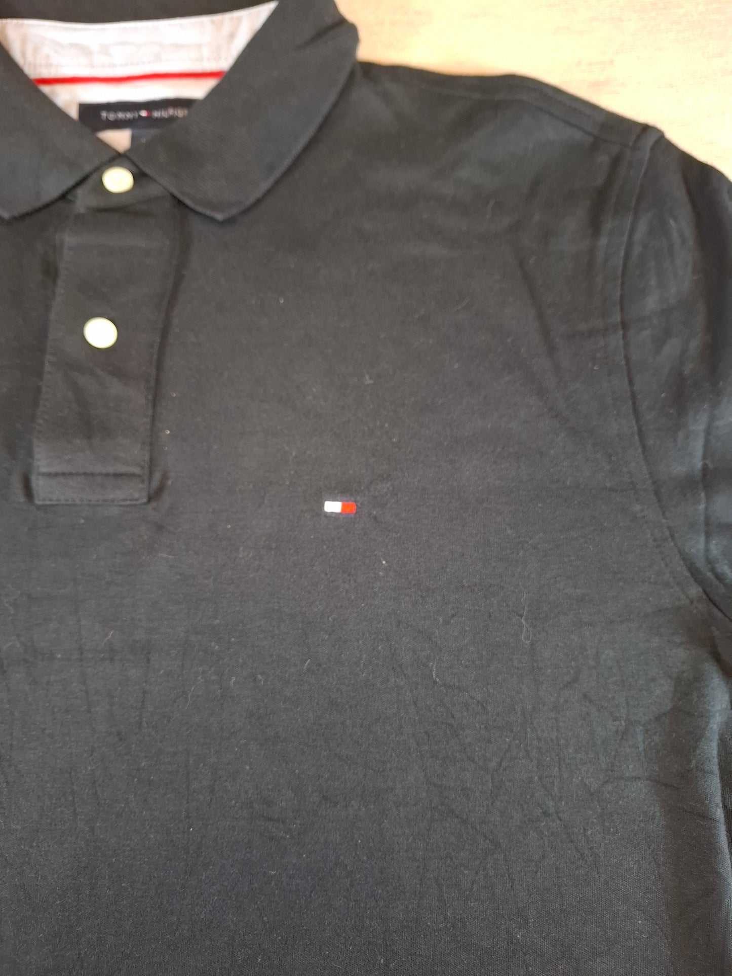 001304 Tommy Hilfiger Polo shirt size L Black