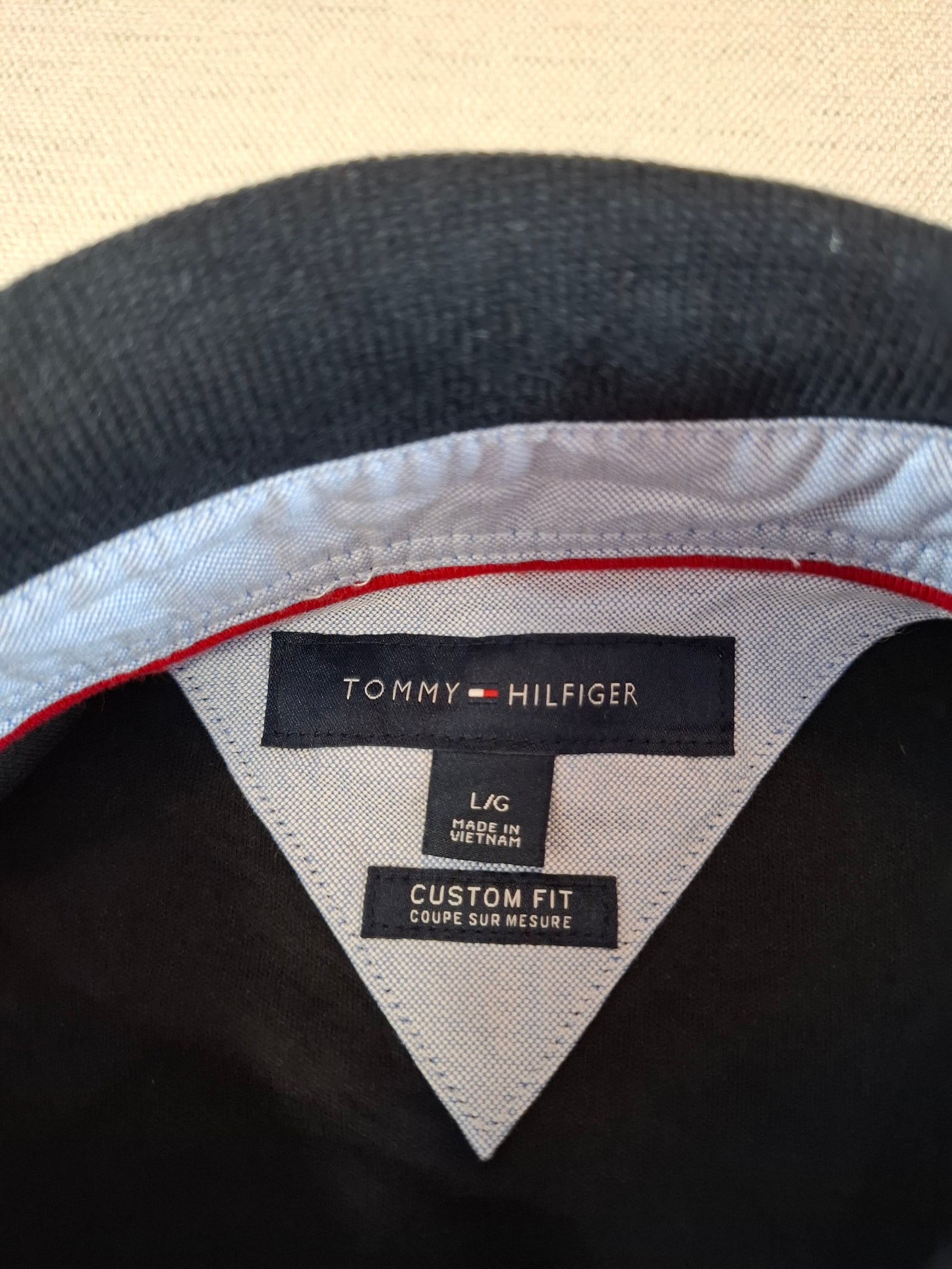 001304 Tommy Hilfiger Polo shirt size L Black