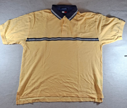 001306 Tommy Hilfiger Polo shirt size XXL Yellow/ Navy