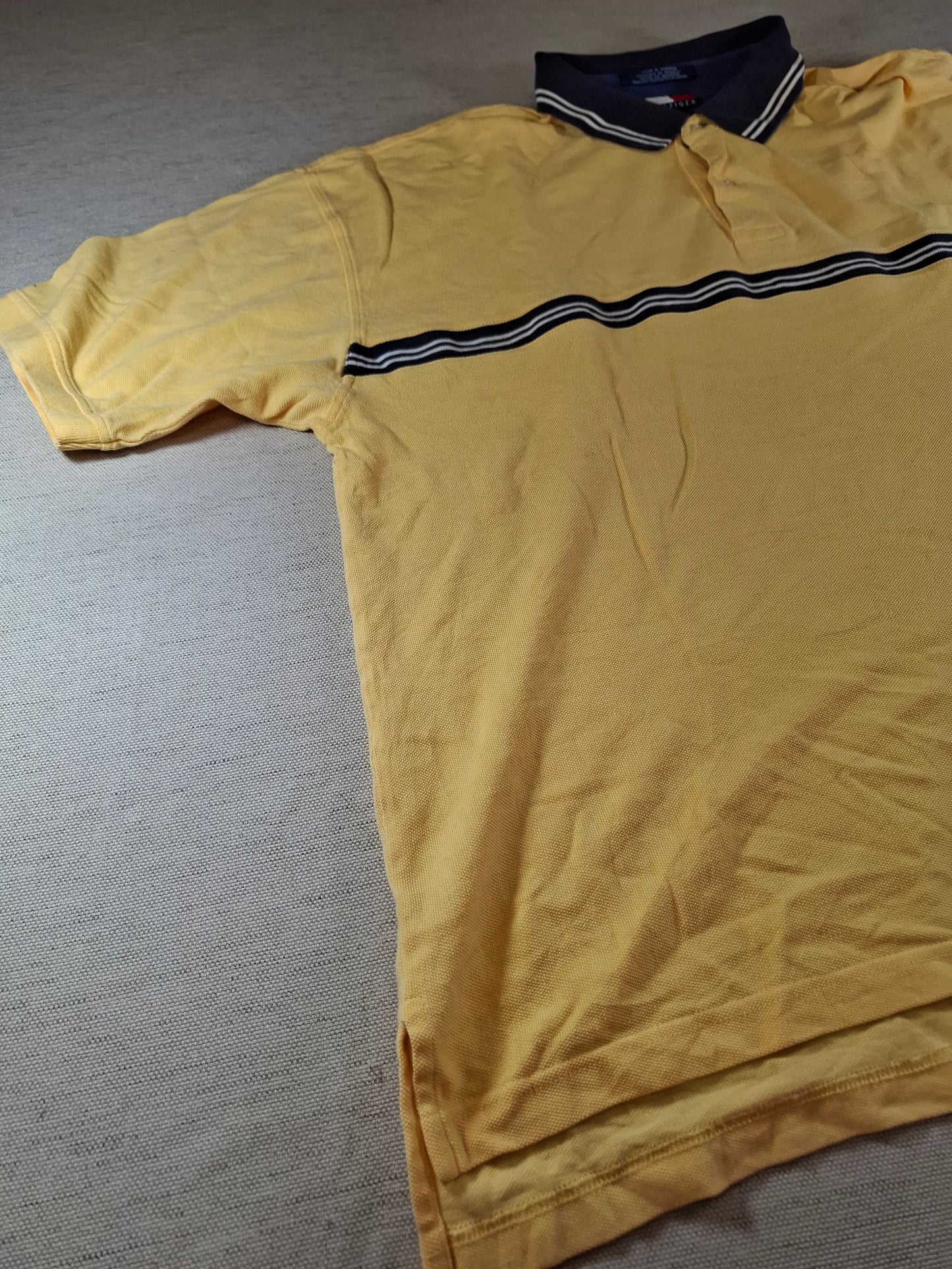 001306 Tommy Hilfiger Polo shirt size XXL Yellow/ Navy