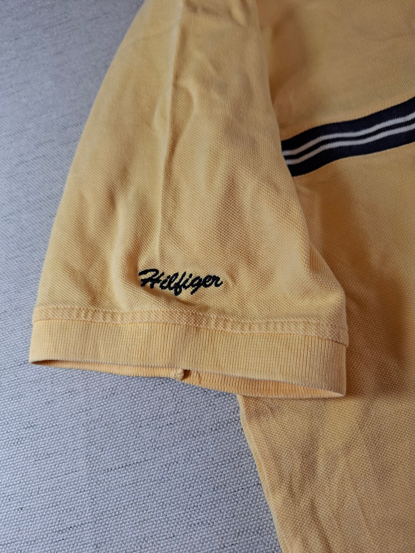 001306 Tommy Hilfiger Polo shirt size XXL Yellow/ Navy