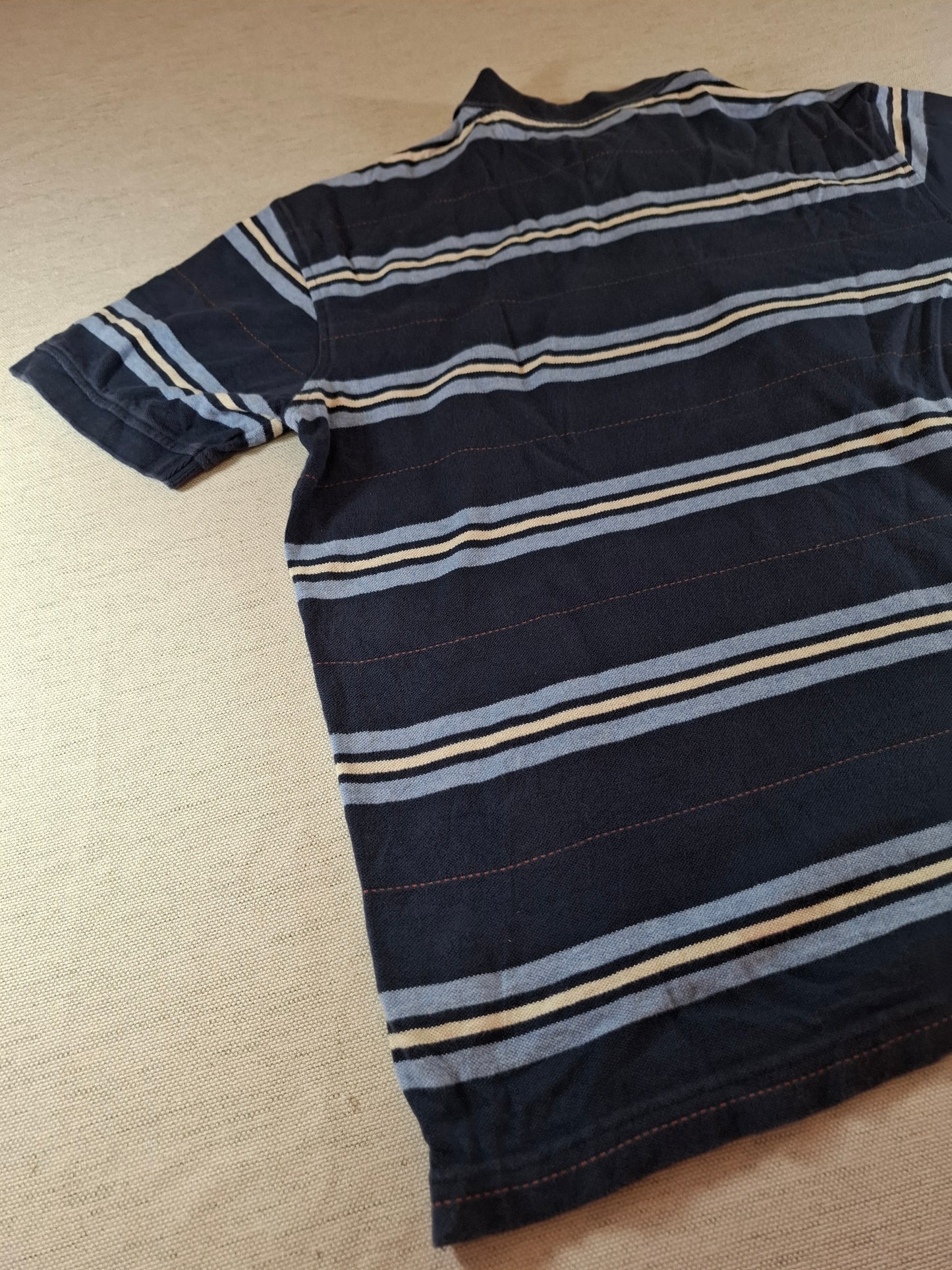 001307 Tommy Hilfiger Polo shirt size L Navy/ Lightblue